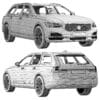 Volvo V90 3D Model