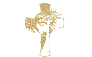 Cross With Jesus Face 2D Icon
