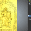 Jesus Christ on the Throne 3D Icon v2