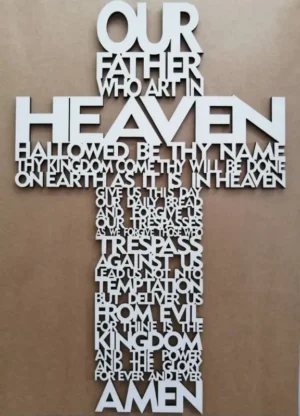 Lords Prayer Cross 2D Icon