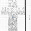 Lords Prayer Cross 2D Icon