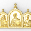 Holy Family Triptych 3D Icon