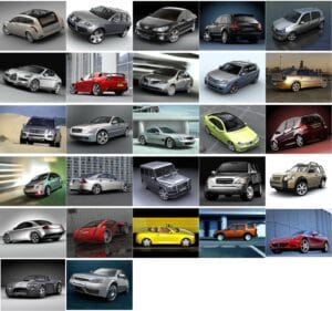 39 cars 3D models