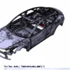 Tesla Model 3 2020 3D Scan to NURBS (CAD)