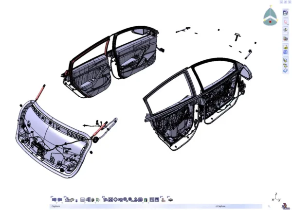 Tesla Model 3 2020 3D Scan to NURBS (CAD)