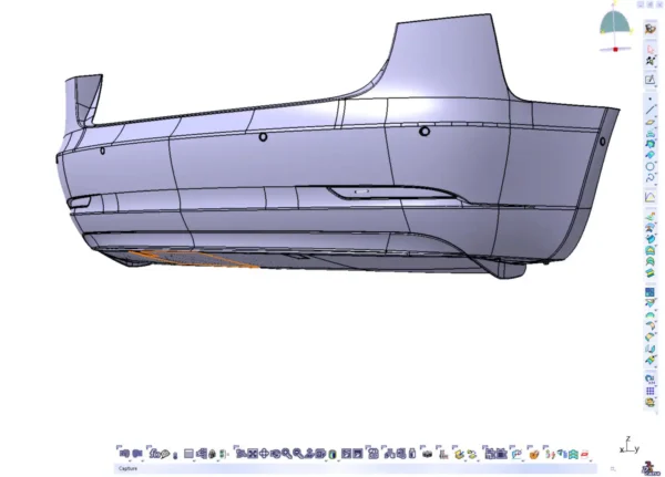 Tesla Model 3 2020 3D Scan to NURBS (CAD)