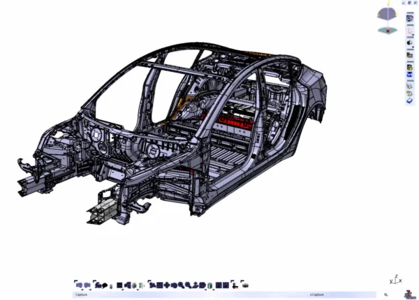 Tesla Model 3 2020 3D Scan to NURBS (CAD)