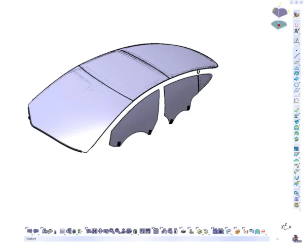 Tesla Model 3 2020 3D Scan to NURBS (CAD)