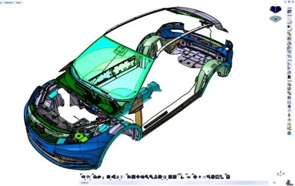 Qoros 5 SUV CF16 2016 3D Scan to NURBS