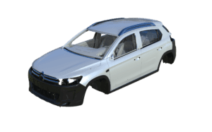 Citroen C3 XR c-SUV 2015 3D Scan to NURBS