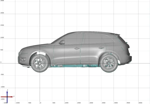 Audi Q5 2.0 TDI Quattro 2009 3D Scan