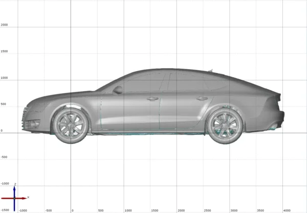 Audi A7 2.8 FSi 2010 3D Scan