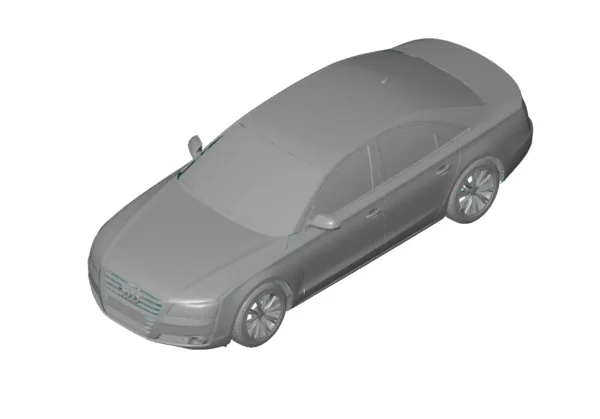 Audi A8 4.2 FSi 2010 3D Scan