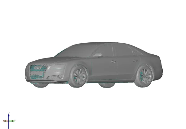 Audi A8 4.2 FSi 2010 3D Scan