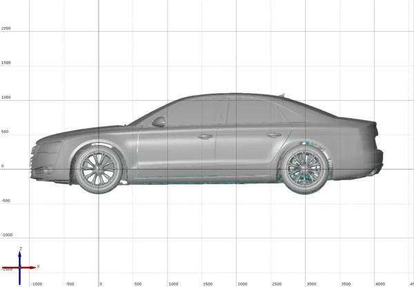 Audi A8 4.2 FSi 2010 3D Scan