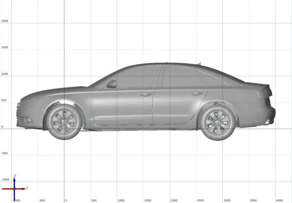 Audi A6 2.8 FSi 2011 3D Scan