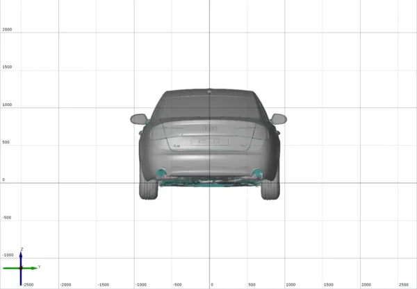 Audi A6 2.8 FSi 2011 3D Scan