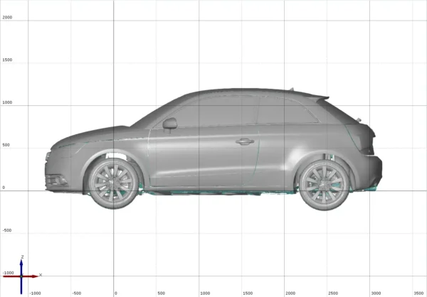 Audi A1 1.4 TFSI S-Tronic 2010 3D Scan
