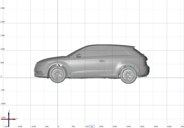 Audi A3 1.4 TFSi Attr 2012 3D Scan