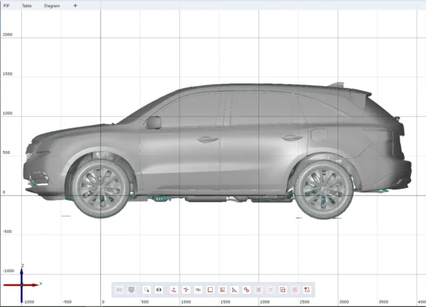 Acura MDX AWD Tech 2014_i1 Acura MDX AWD Tech 2014 3D Scan