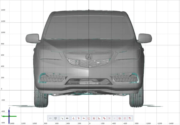 Acura MDX AWD Tech 2014_i2 Acura MDX AWD Tech 2014 3D Scan