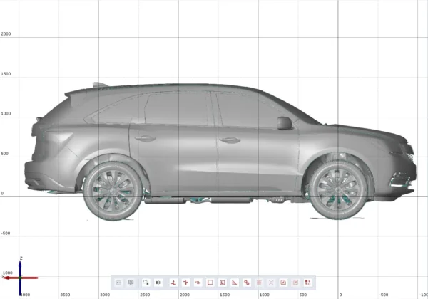 Acura MDX AWD Tech 2014_i4 Acura MDX AWD Tech 2014 3D Scan