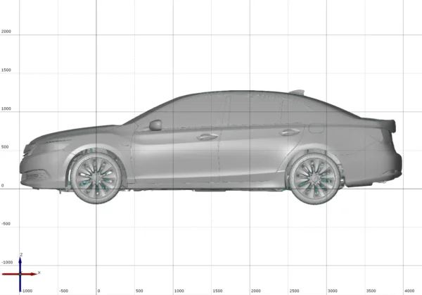 Acura RLX SH AWD Tech 2014 3D Scan