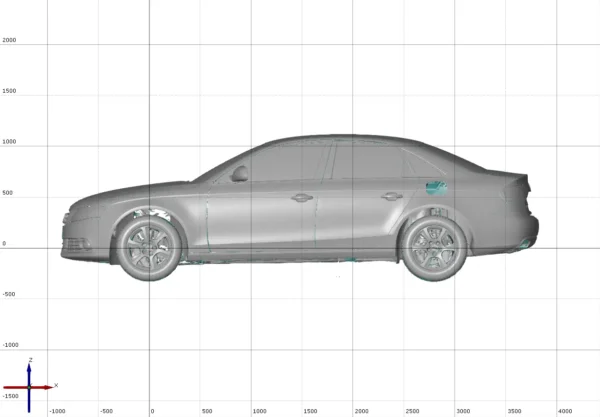 Audi A4 1.8 TFSi 2008 3D Scan