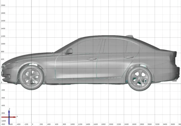 BMW 320d Effi Dyn 2012 3D Scan