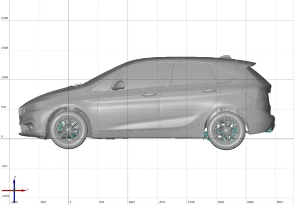BMW 218i 2014 3D Scan