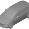 BMW 225 XE Luxury 2016 3D Scan