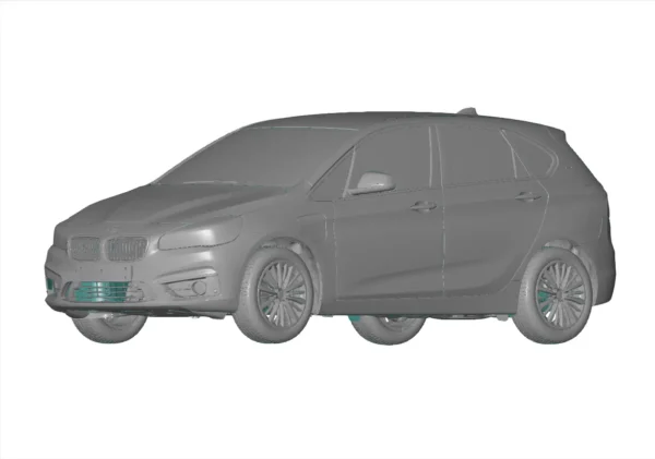 BMW 225 XE Luxury 2016 3D Scan