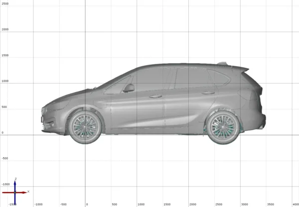 BMW 225 XE Luxury 2016 3D Scan