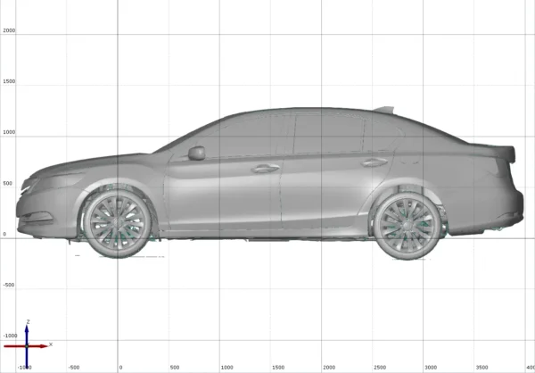 Acura RLX Advance Pack 2014 3D Scan